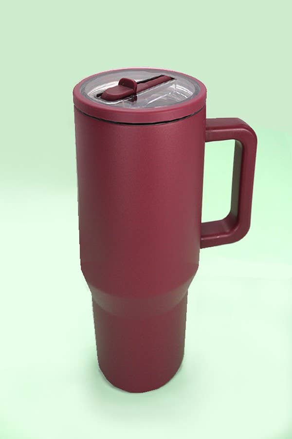 40oz SPILL FREE STAINLESS STEEL VACUUM TUMBLER